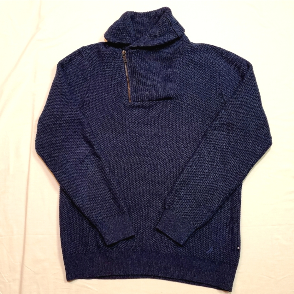 Nautica offset-zip Quarter Zip Sweater